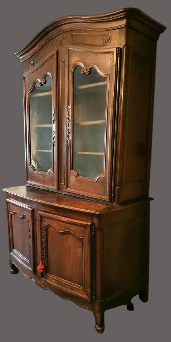 Buffet deux corps vitré