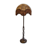 Rare and exquisite bronze floor lamp with intertwined snakes, early 1900s.