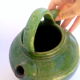 Green ceramic gargulette jug