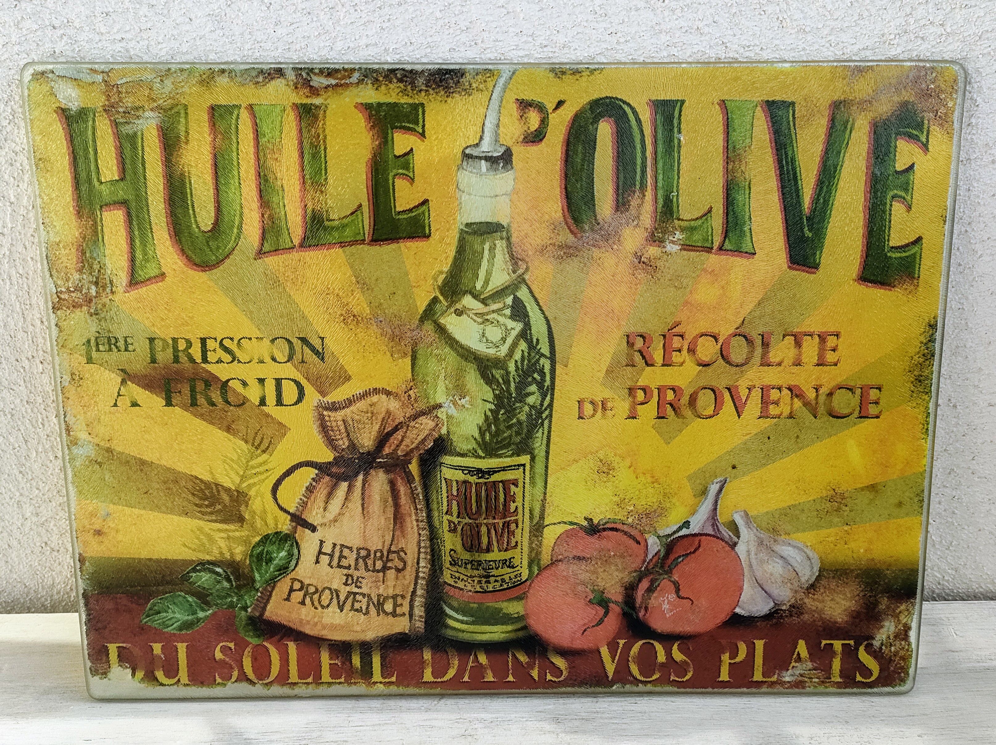 Vintage glass cutting board
