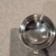 Silver-plated metal soup ladle by Christofle silversmiths, Albi pattern, 28.7cm