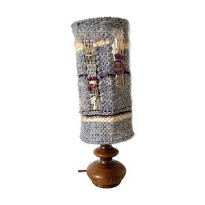 Lampe boule vintage laine