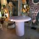 Waxed concrete dining table