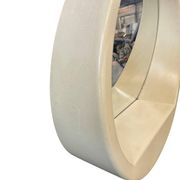 Vintage space age round wall mirror