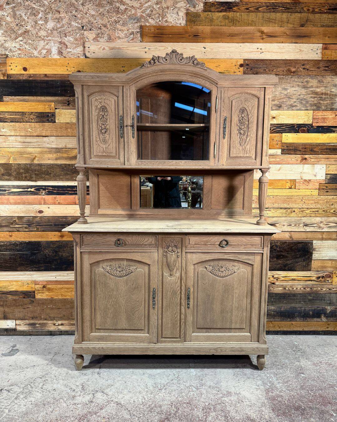 Antique oak sideboard
