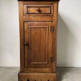 Rustic oak bedside table 1900