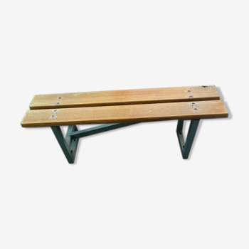 Industrial wooden bench