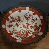 Plat en bronze et coupe Japon XIXe Napoléon III Imari