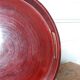 Japanese tray in red lacquered wood