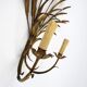 Set of 3 french wheat sheaf wall lamps, 1970s