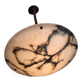 Lustre en albâtre veiné antique, 1920-30
