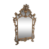 Gilded wooden rockery mirror XX century 140x83cm