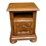 Louis XIV solid oak bedside table 1900