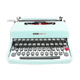 Typewriter, olivetti lettera 32 blue pastel