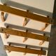 Wooden wall coat rack