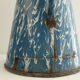 Vintage enamelled metal pitcher - blue and white