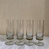 Ensemble de 4 flûtes à champagne en verre épais