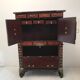 Furniture antique Korean storage box 1910 in wood and brass