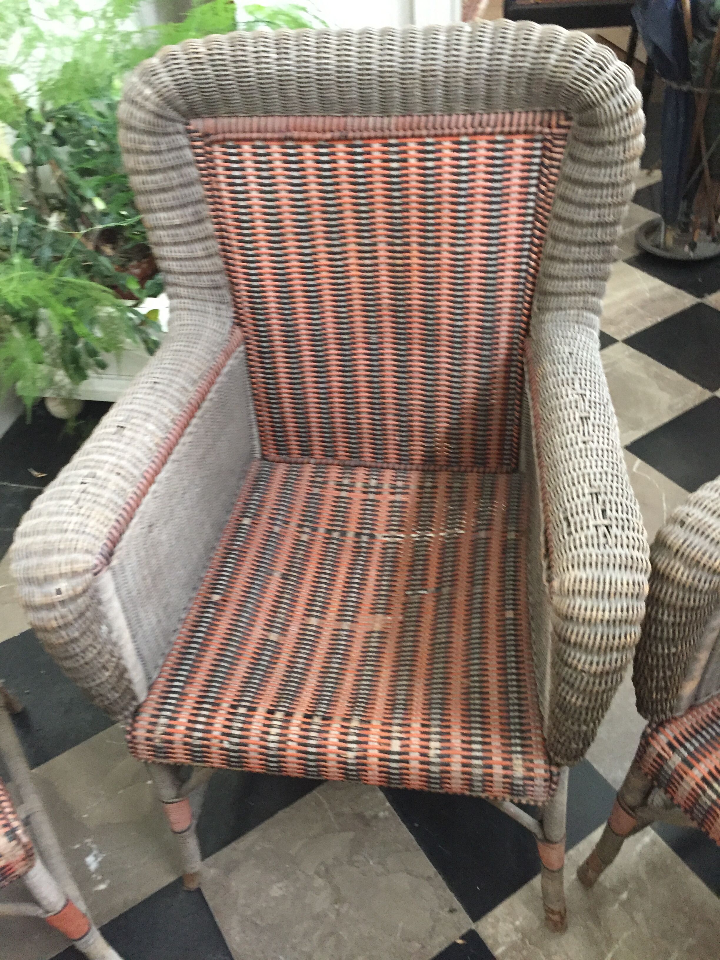 rattan lounge around 1900