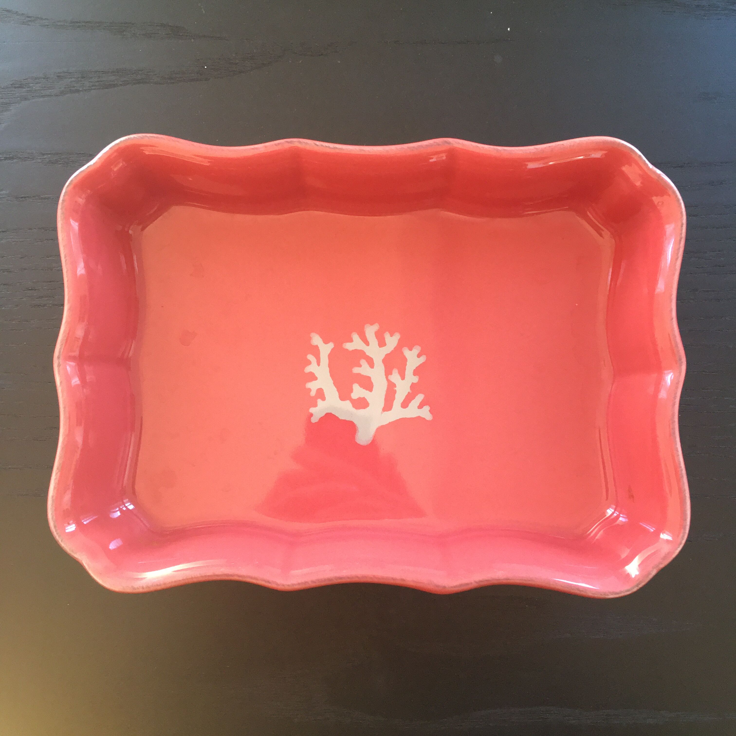 Pink dish coral decoration