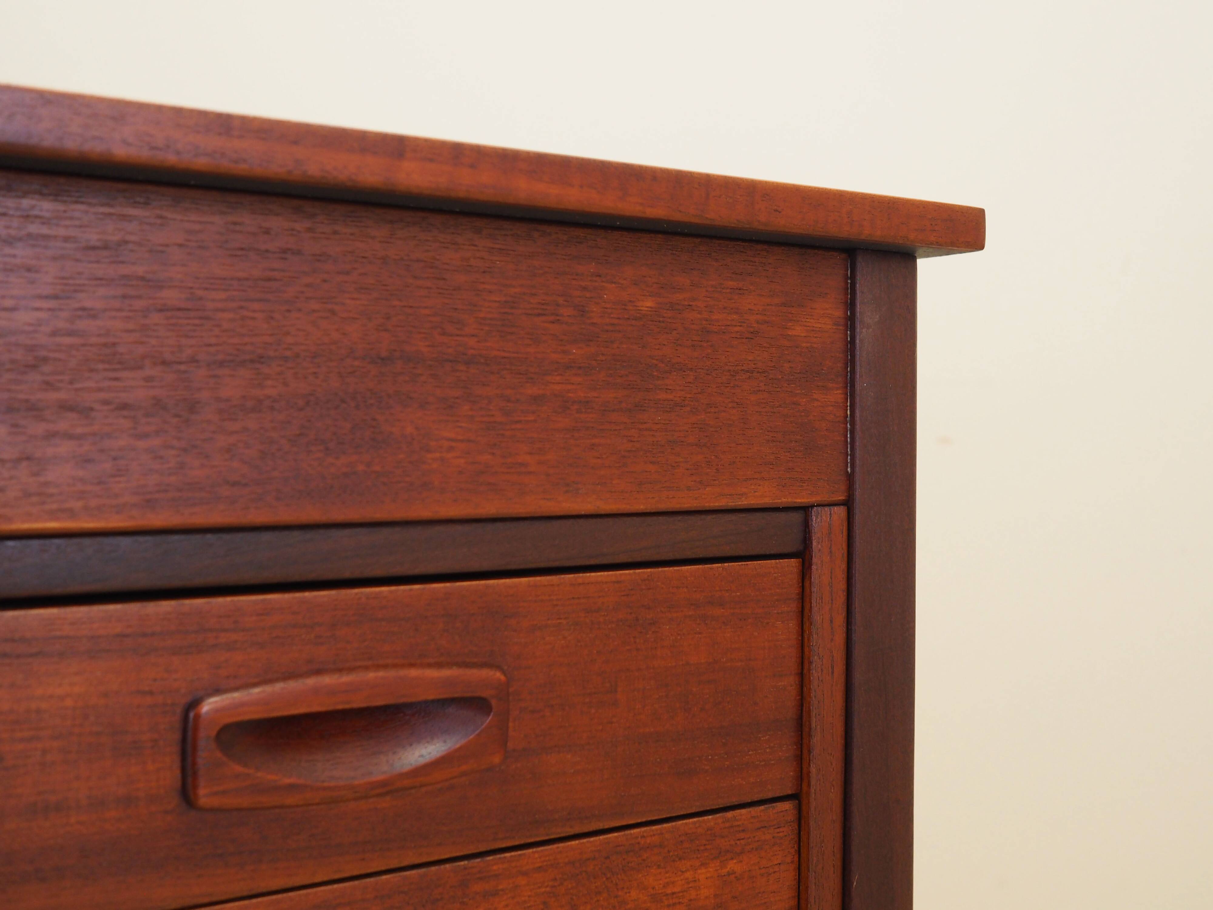 Teak desk, Danish design, 1970s, production: Denmark