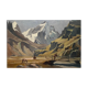 HSP table "Animated alpine landscape" early XX° signed