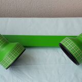 Green wall light with 2 adjustable spotlights