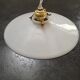Suspension opaline smooth white tbe art deco 1940 Ø 24.5 cm TBE