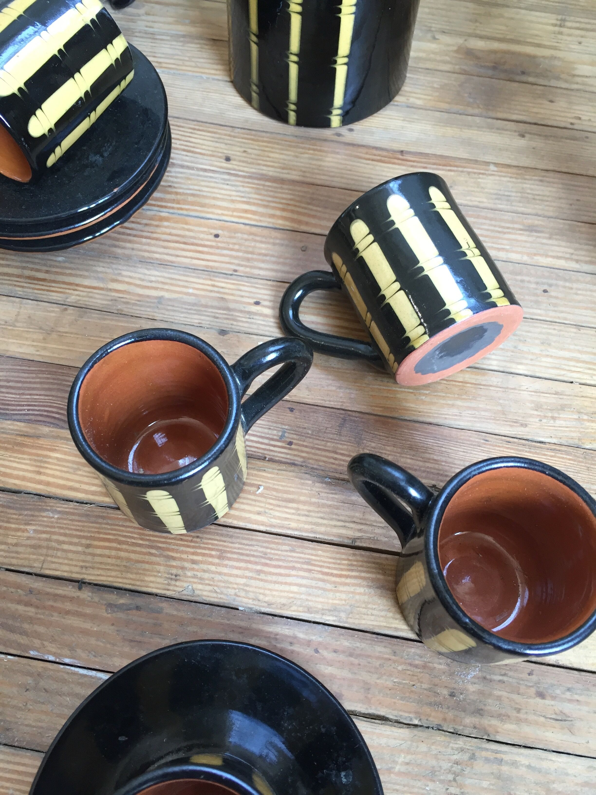 Coffee service in ceramic Bulgaria 70s