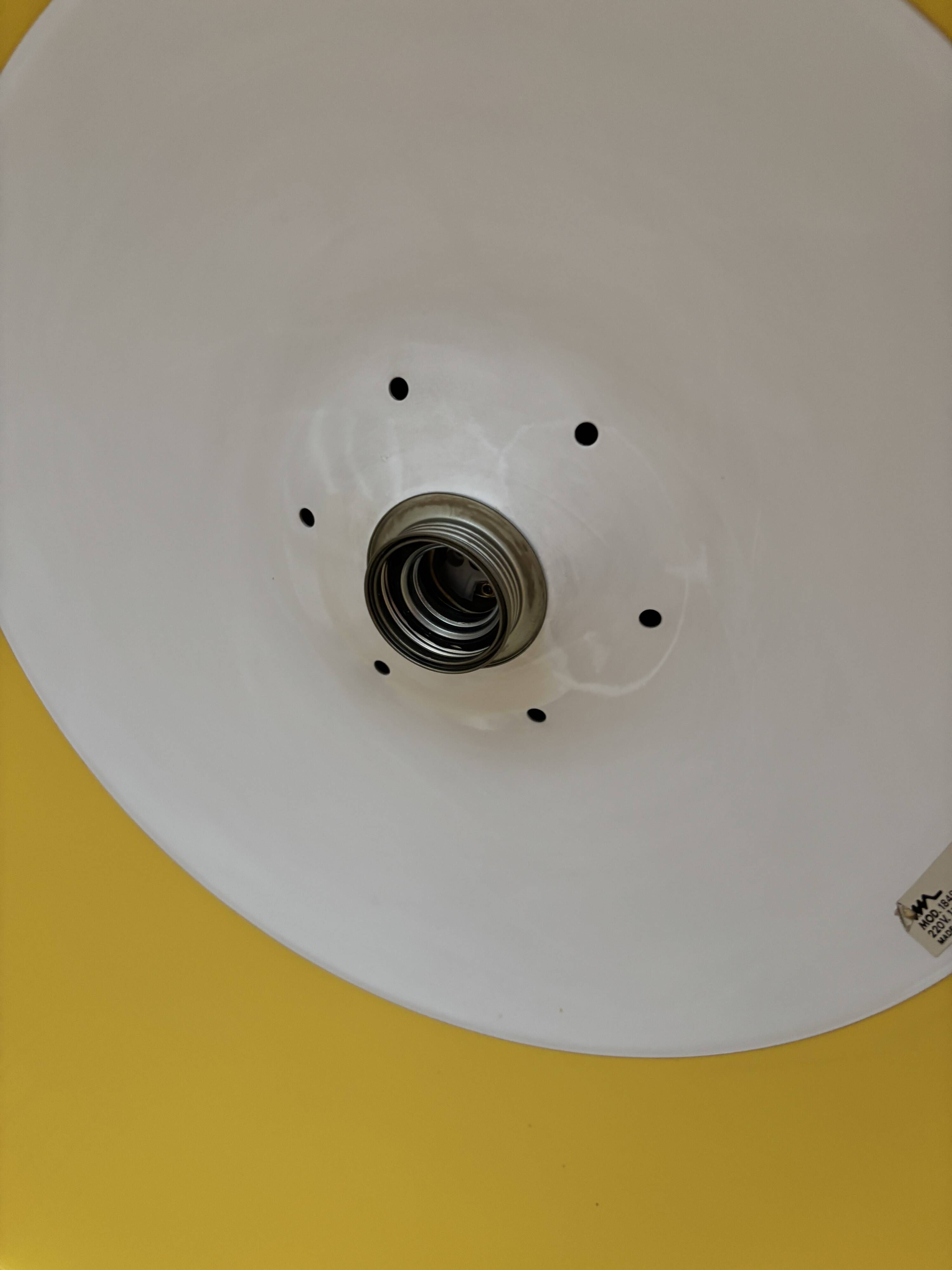 Martinelli Luce “Lampara” 1849 pendant lamp by Elio Martinelli – rare yello