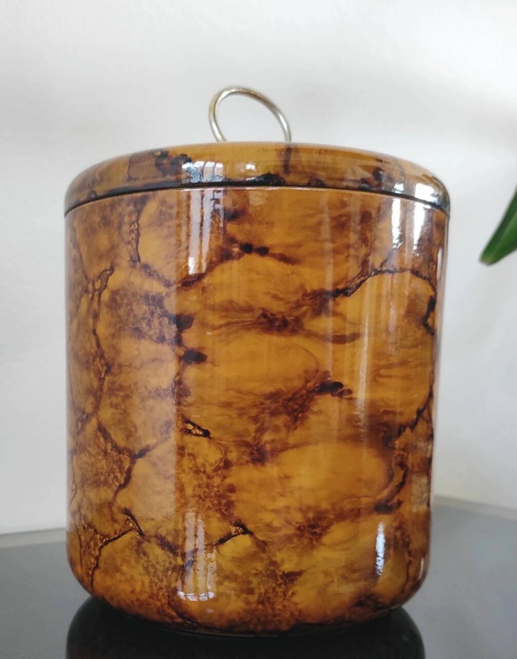 Vintage ice bucket - Turtle shell design