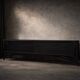 Vintage Mid-Century Scandinavian Modern Dark Oak Sideboard & Wooden Handles