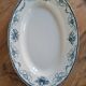 serving dish oval iron earth Longwy