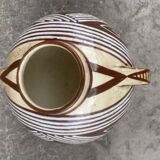 Pair of 2-handled ball vases by Hélène Moisand circa 1950