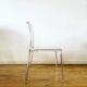 Paire de chaises en plexiglass transparent "Armet Italy"