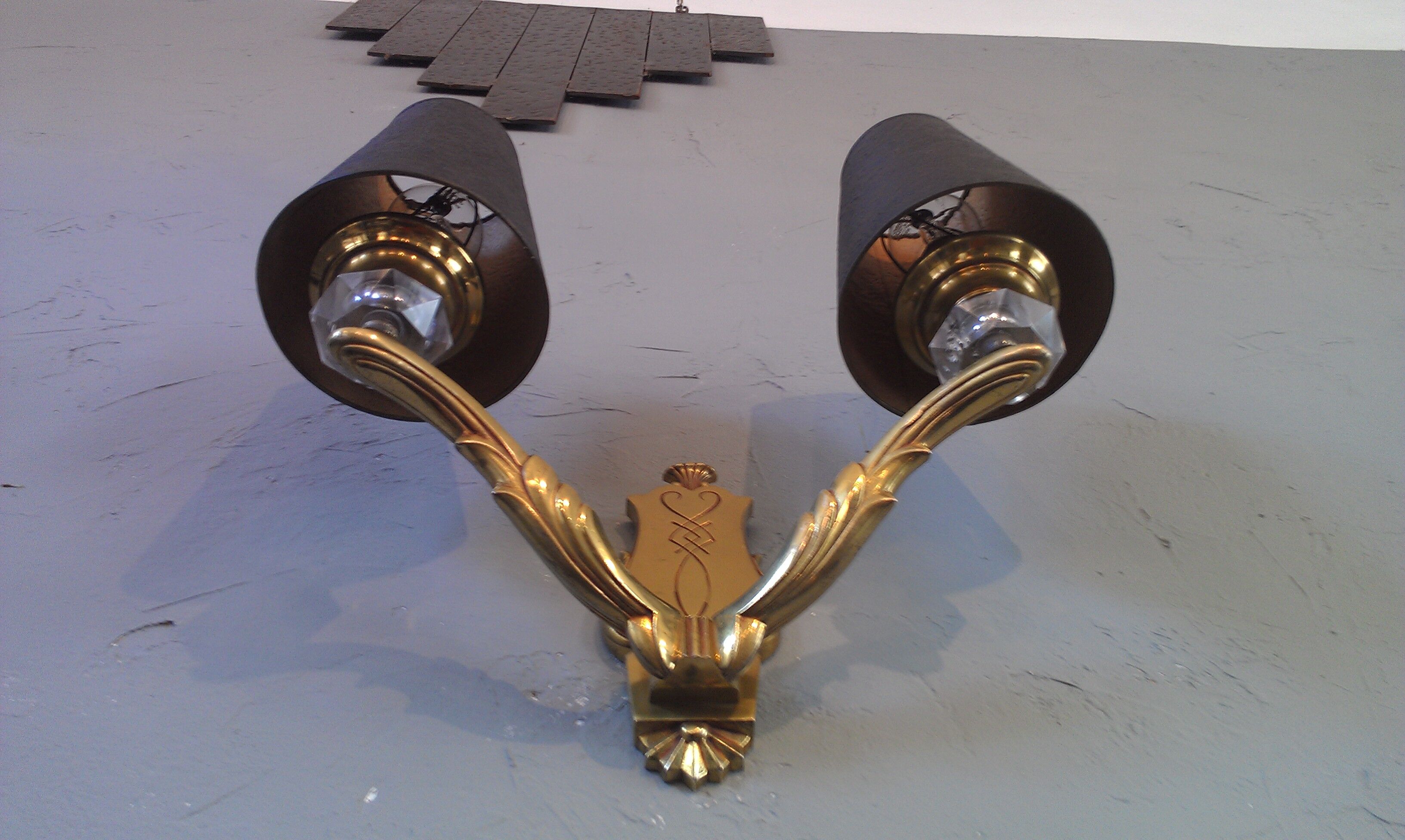 Art deco wall lamp 40Maison Lucien Gau Paris