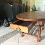 Rustic solid oak coffee table