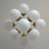 Sputnik Chandelier Vintage Pendant Light Large Hanging Lamp Space Age Style