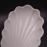 Set of 7 cups in white porcelain and in the shape of a shell - Pillivuyt around 1940