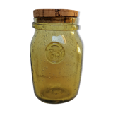 Biot bubbled glass jar