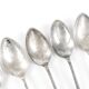 Art Deco brass spoons, 1950s, set of 6