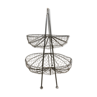 Chic country metal basket