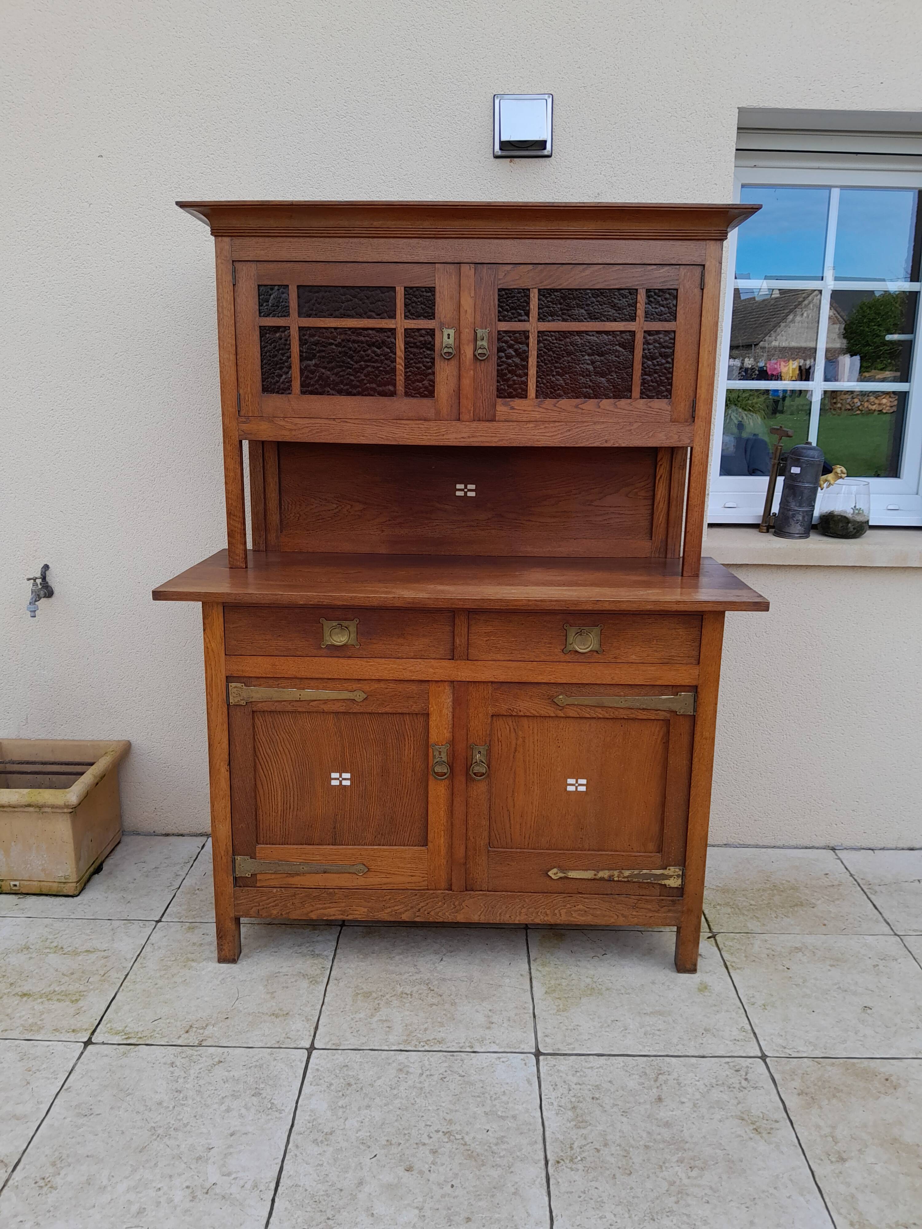 Antique art deco sideboard shapland and petter vintage