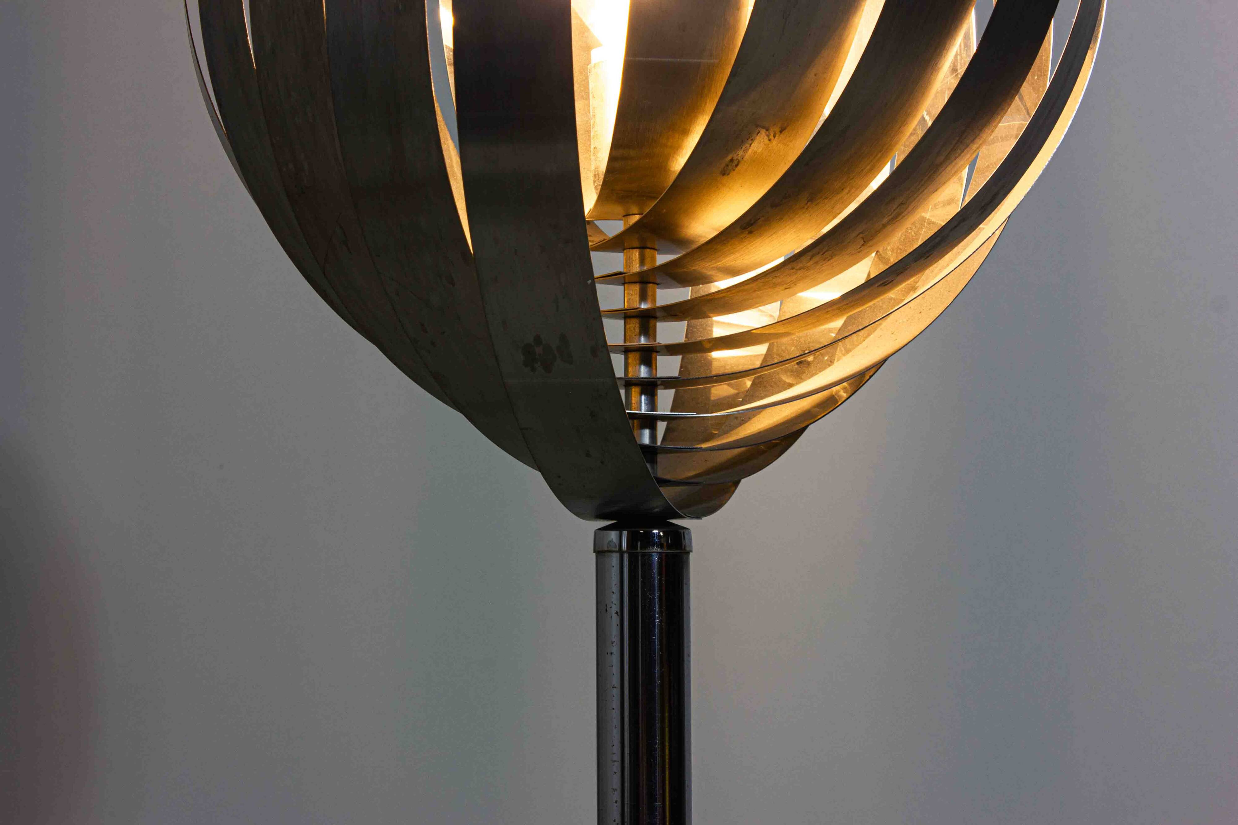 "Moon" Floor Lamp by Henri Mathieu, France 1970s