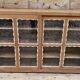 Ancien buffet vitré Art déco en teck birman