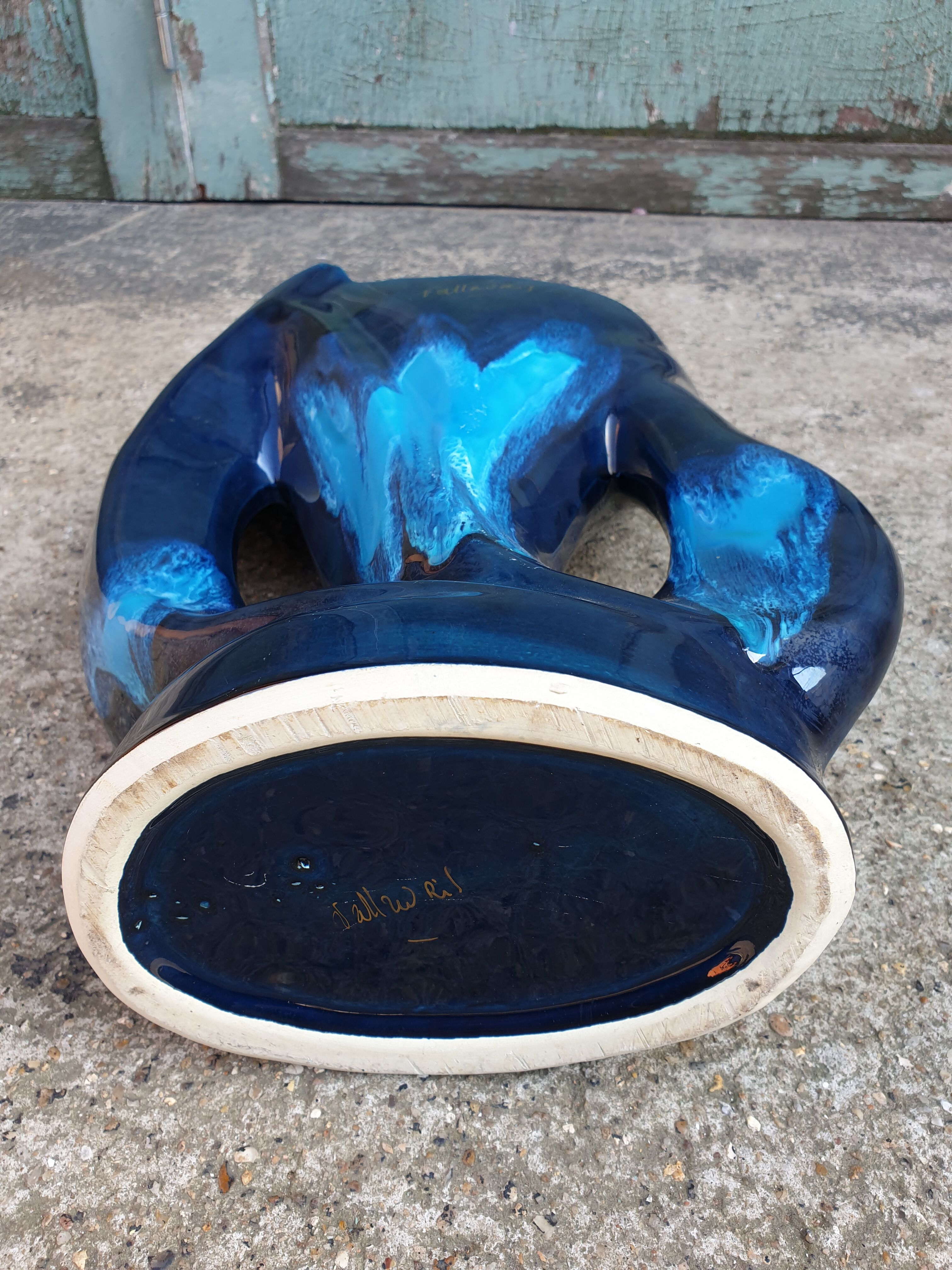 Large Vallauris vase with two handles 1950s 1960s