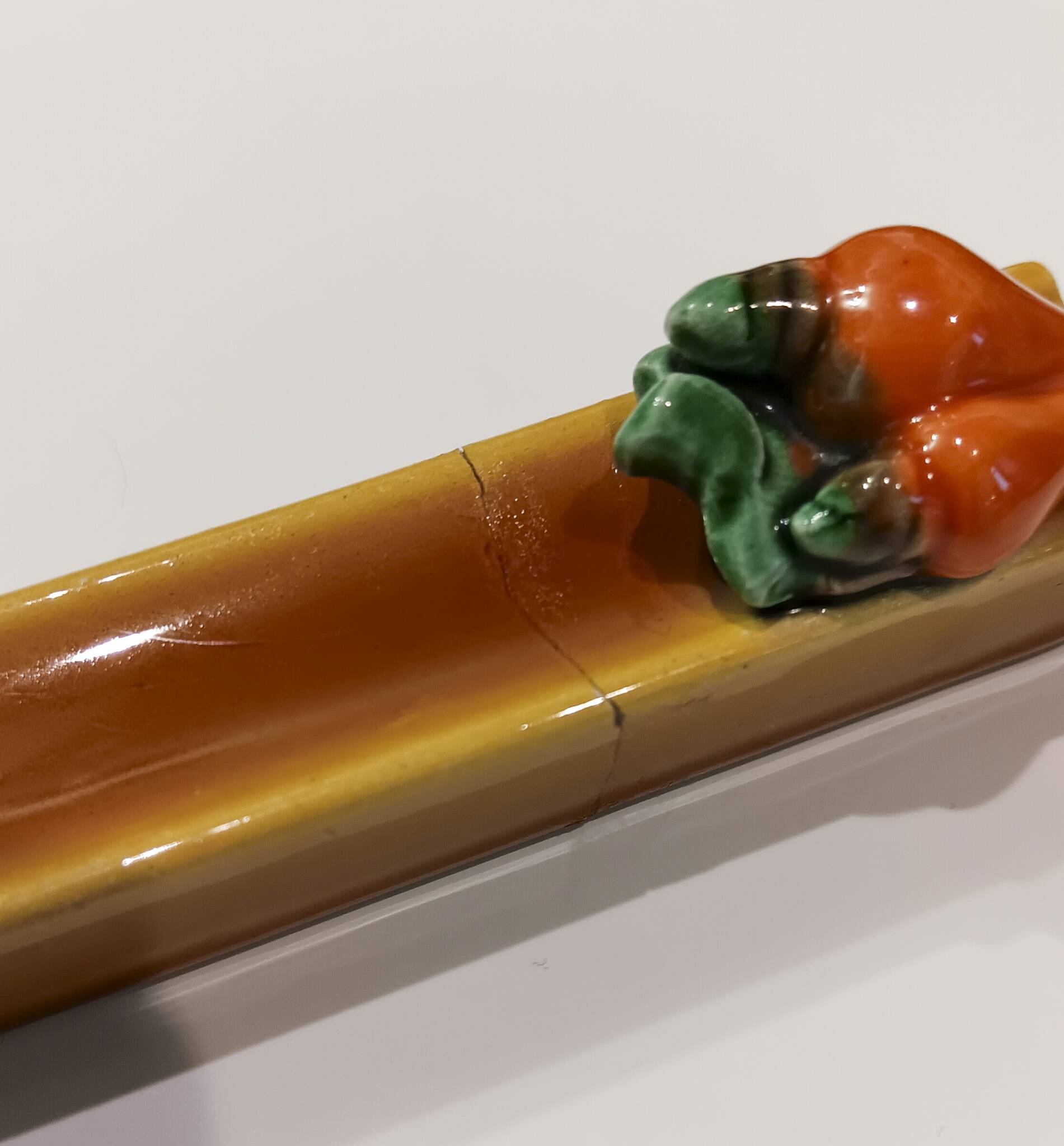 24 vintage Majolica Vallauris ceramic knife holders.