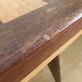 Side table with checkerboard pattern circa 1950