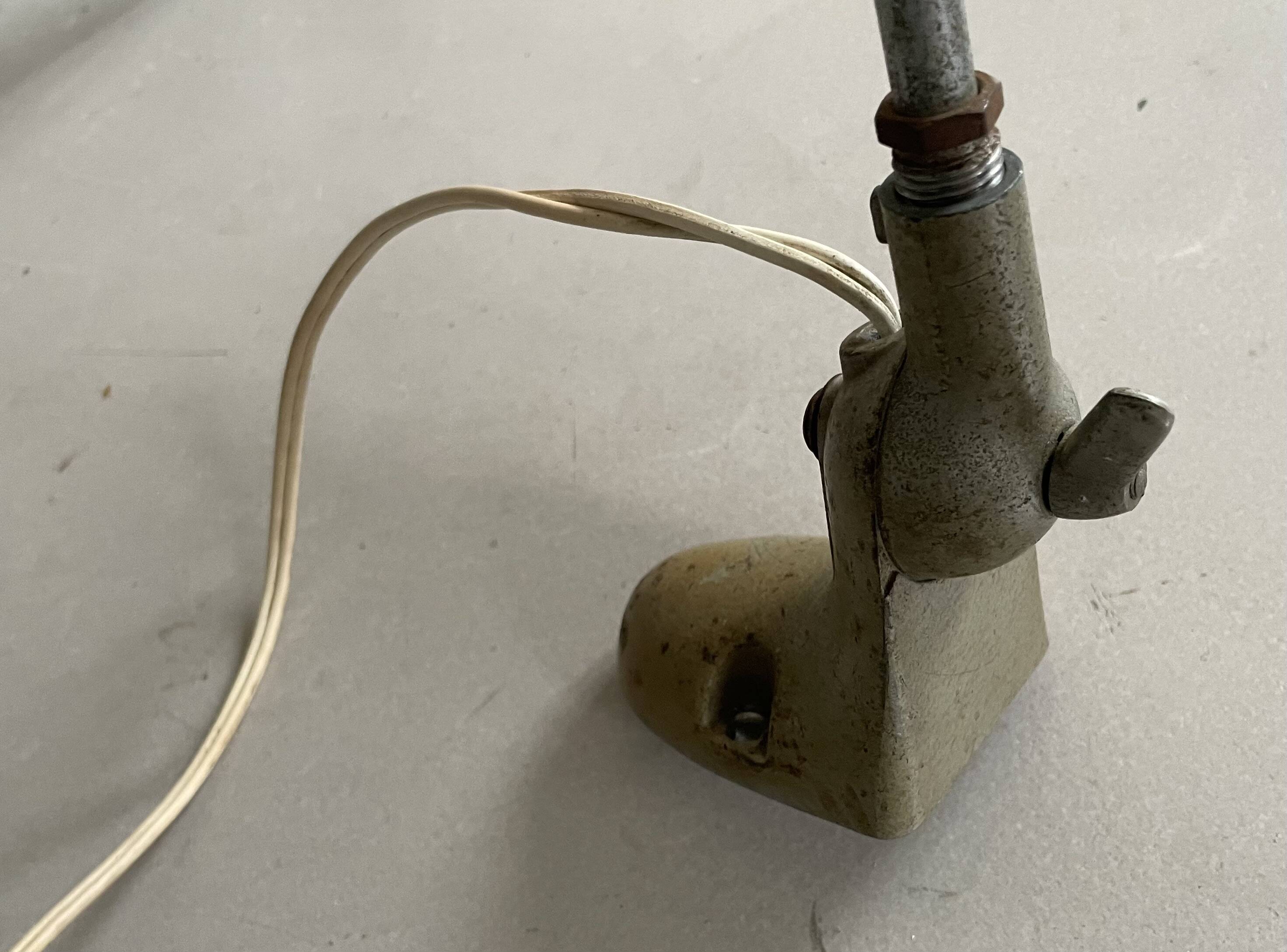 Old industrial articulated lamp