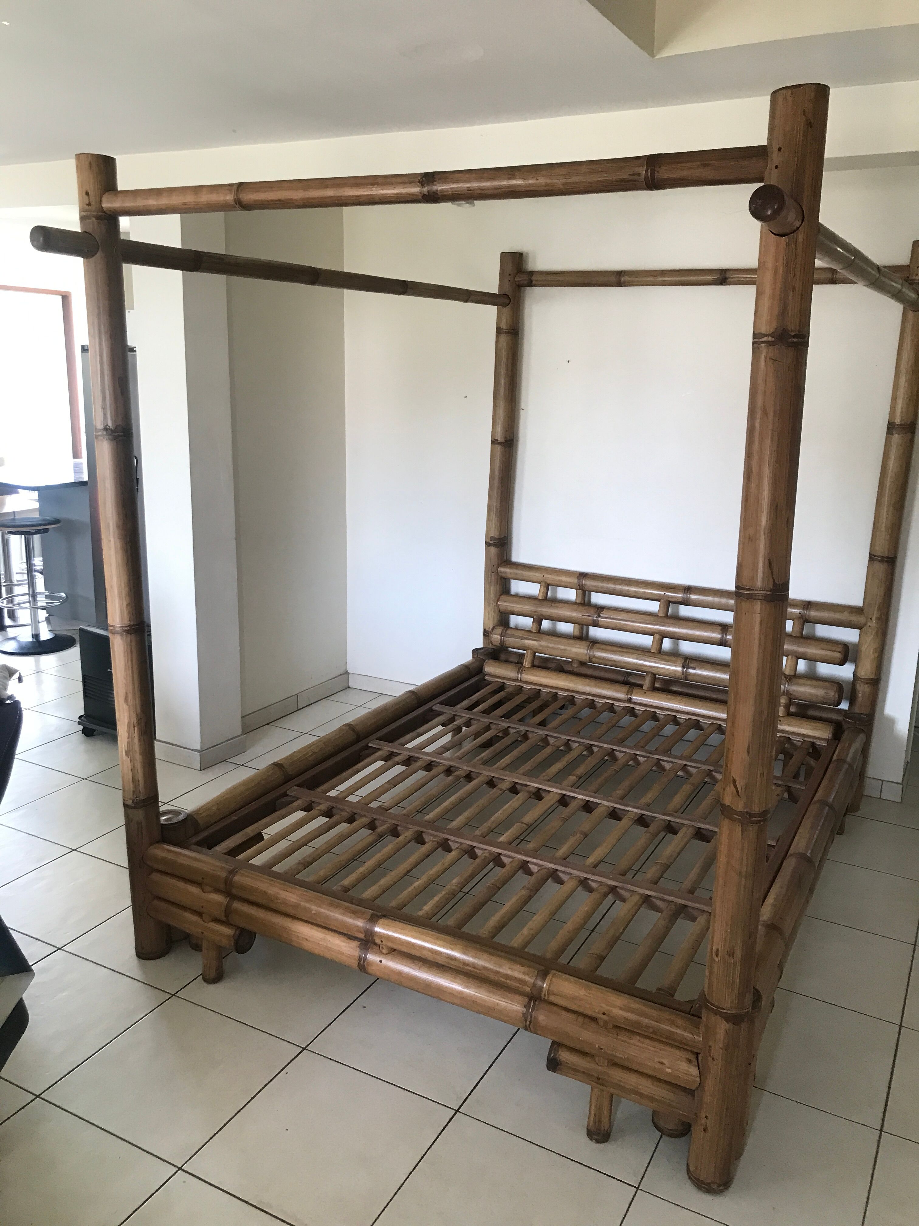 Bamboo canopy bed